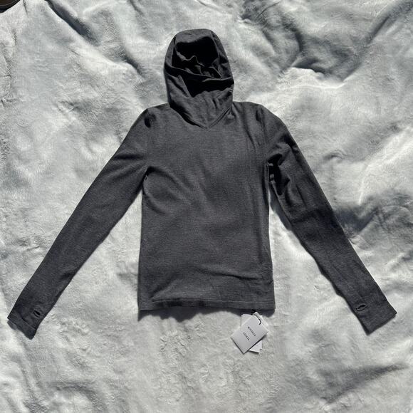 Bottega Veneta Cashmere Blend Balaclava Hoodie Sweater Jumper Wool Grey Sz Small - Picture 9 of 16